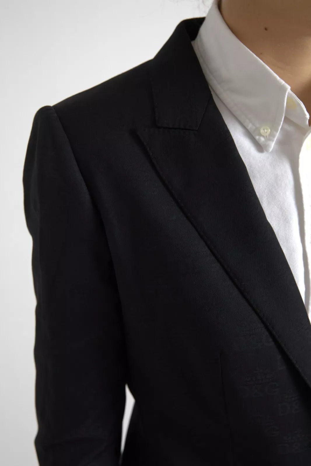 Giacca blazer a maniche lunghe nera