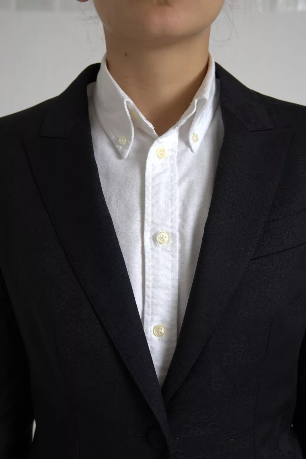 Giacca blazer a maniche lunghe nera