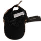 Elegante berretto da baseball leopardato con paillettes