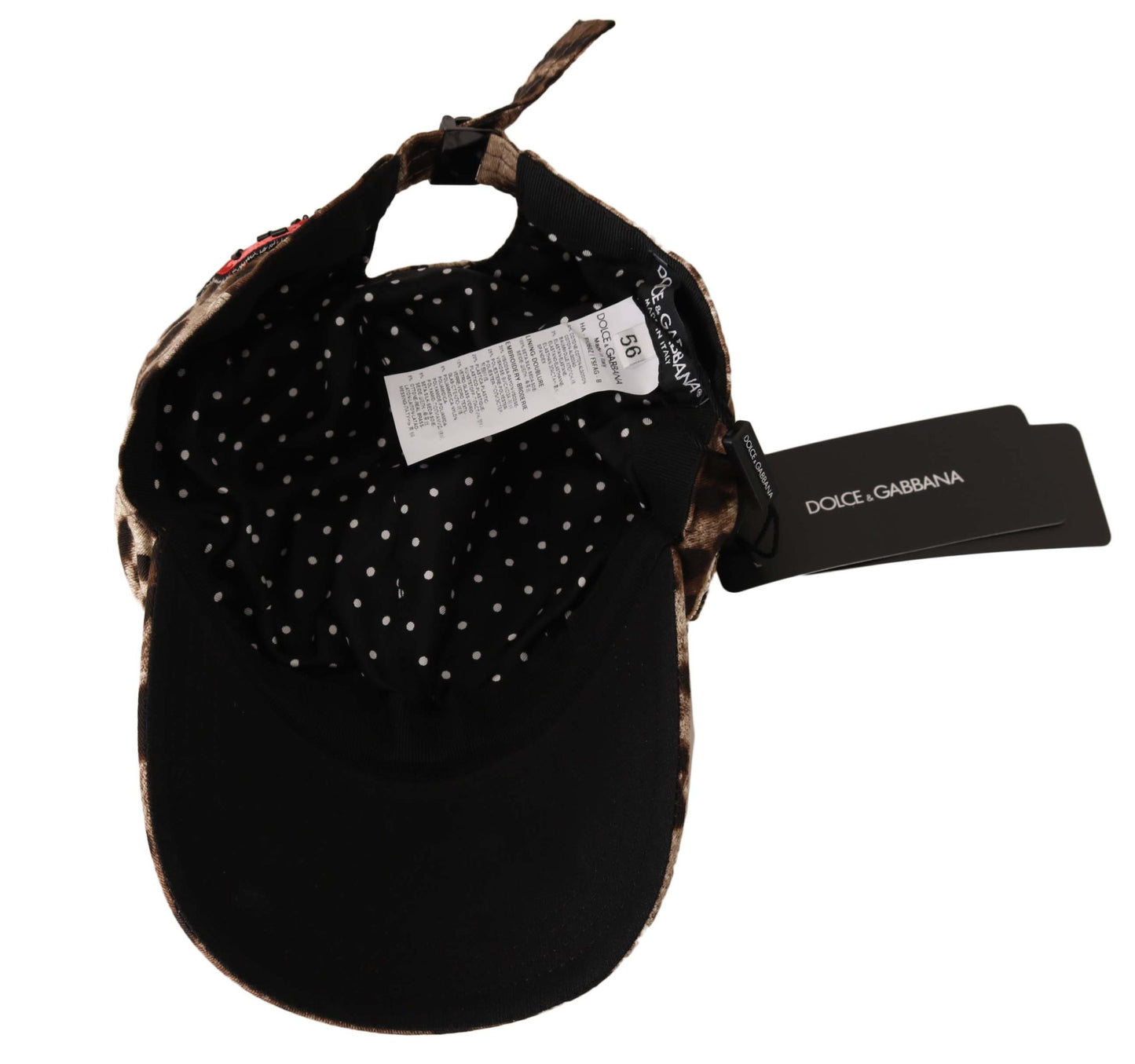 Elegante berretto da baseball leopardato con paillettes