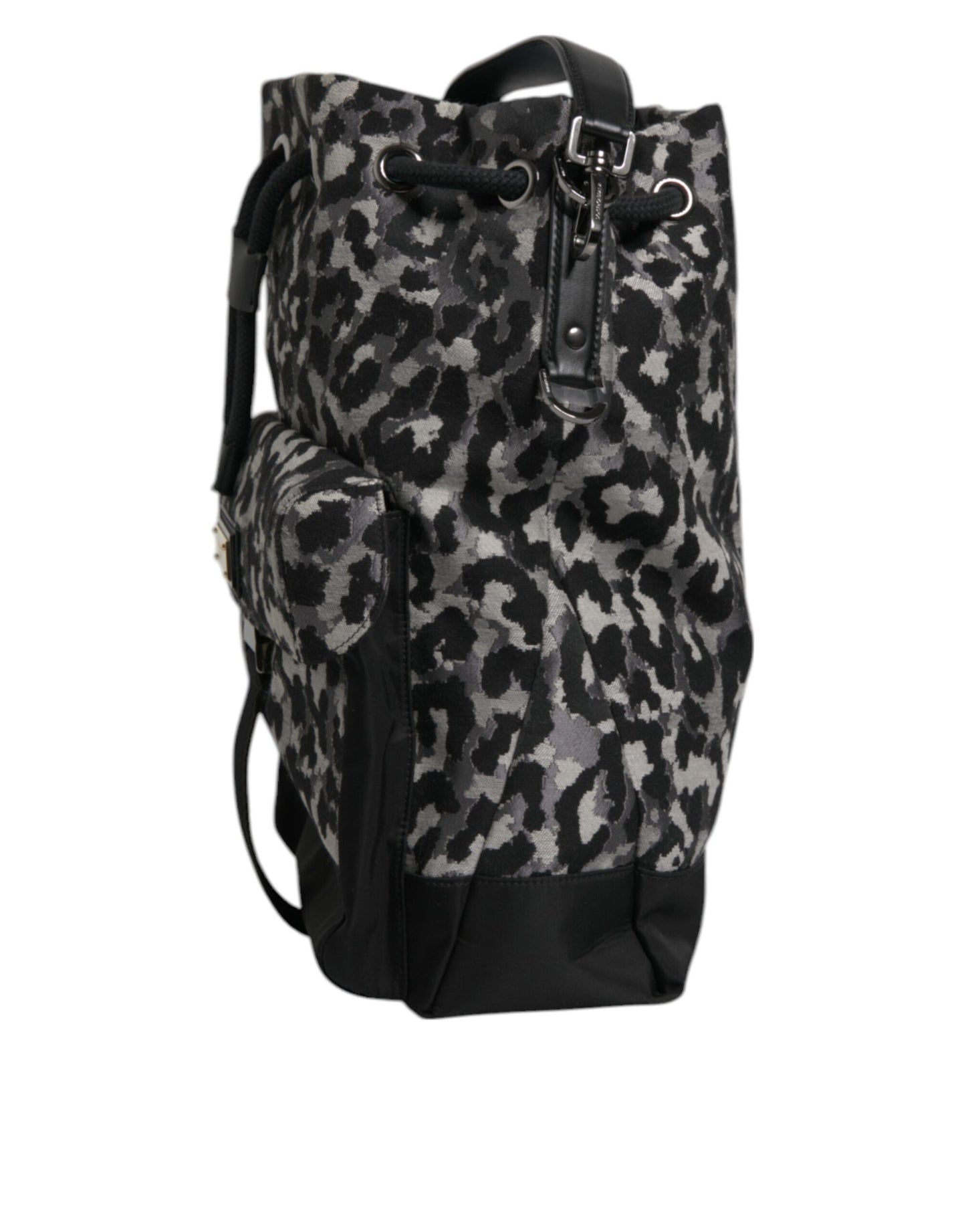 Borsa a tracolla Hobo Jacquard leopardata multicolore