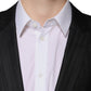 Black Stripe Wool Single Breasted Blazer