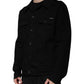 Black DG Cotton Stretch Denim Jacket