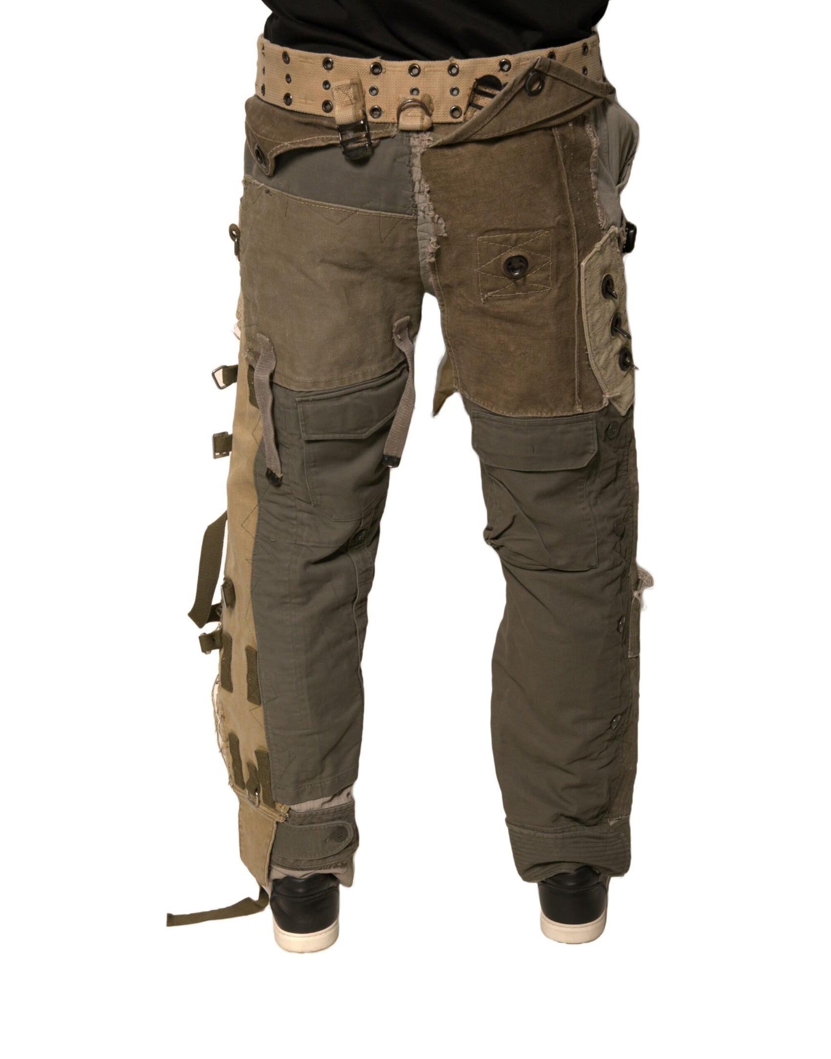 Mehrfarbige rekonstruierte Flight Cargohose