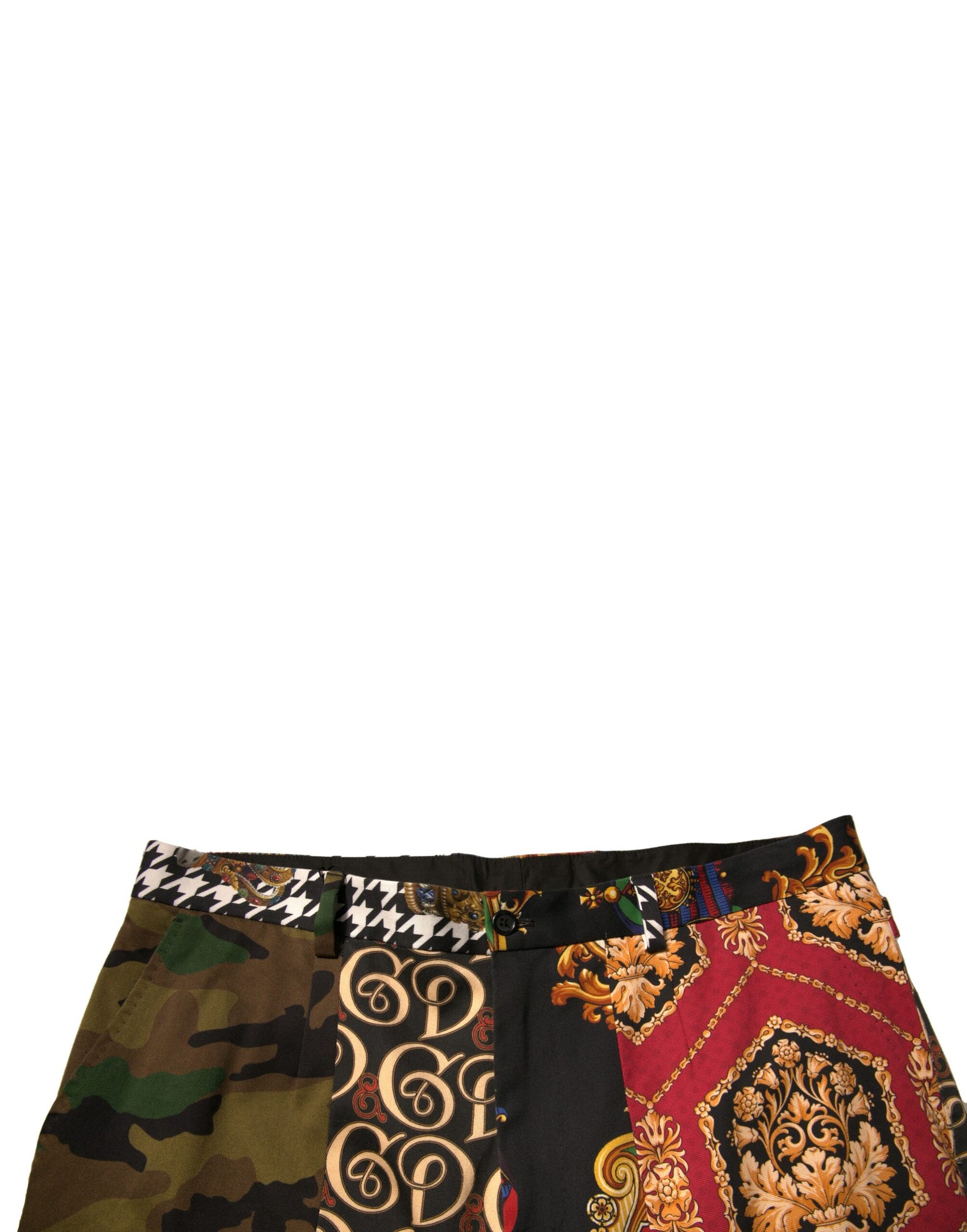 Mehrfarbige Patchwork-Anzughose für Herren