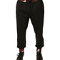 Schwarze Jogginghose aus Wolle mit Camouflage-Muster