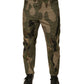 Mehrfarbige Camouflage-Baumwollhose