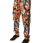 Mehrfarbige Cargo-Jogginghose mit Camouflage-Muster