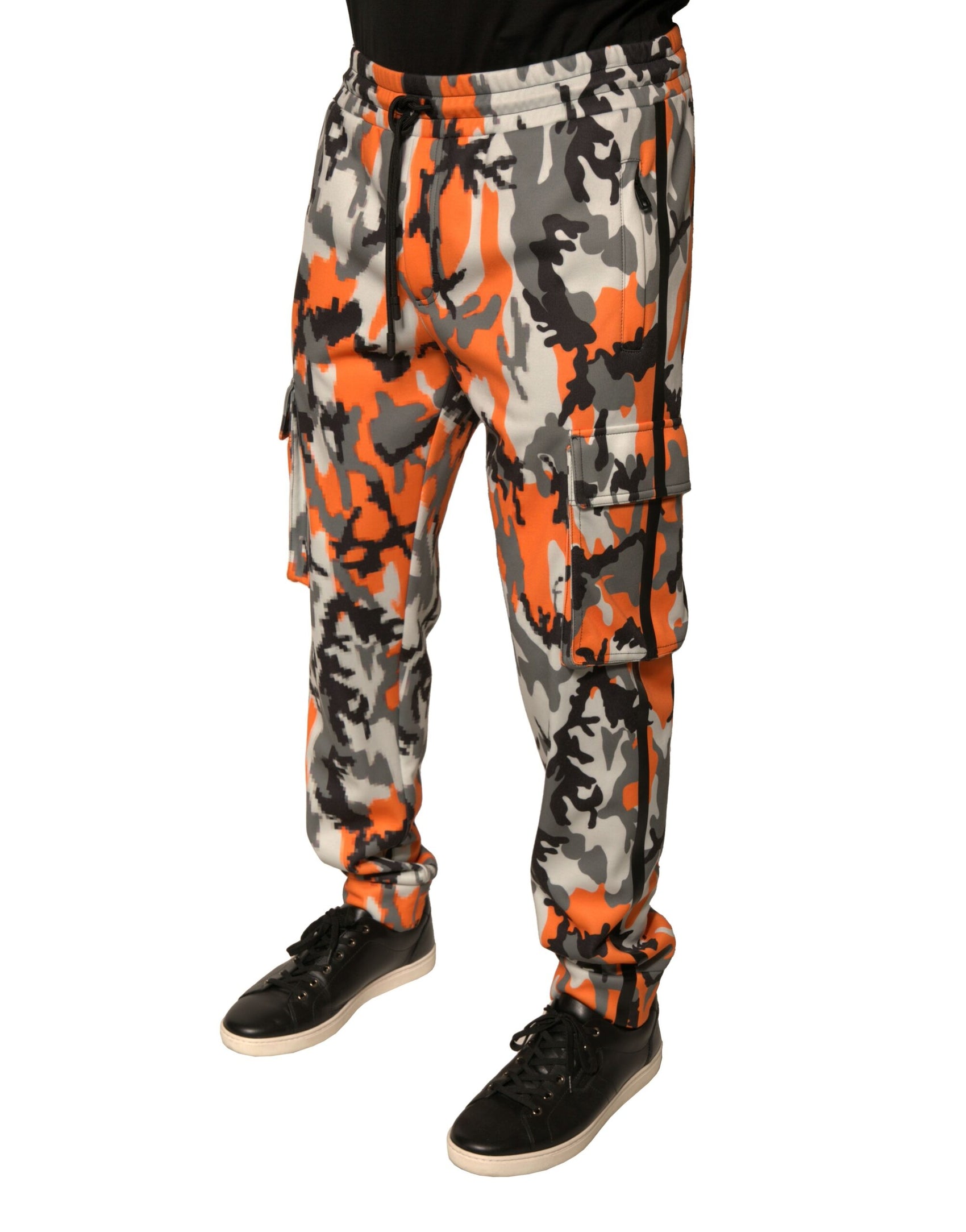 Mehrfarbige Cargo-Jogginghose mit Camouflage-Muster