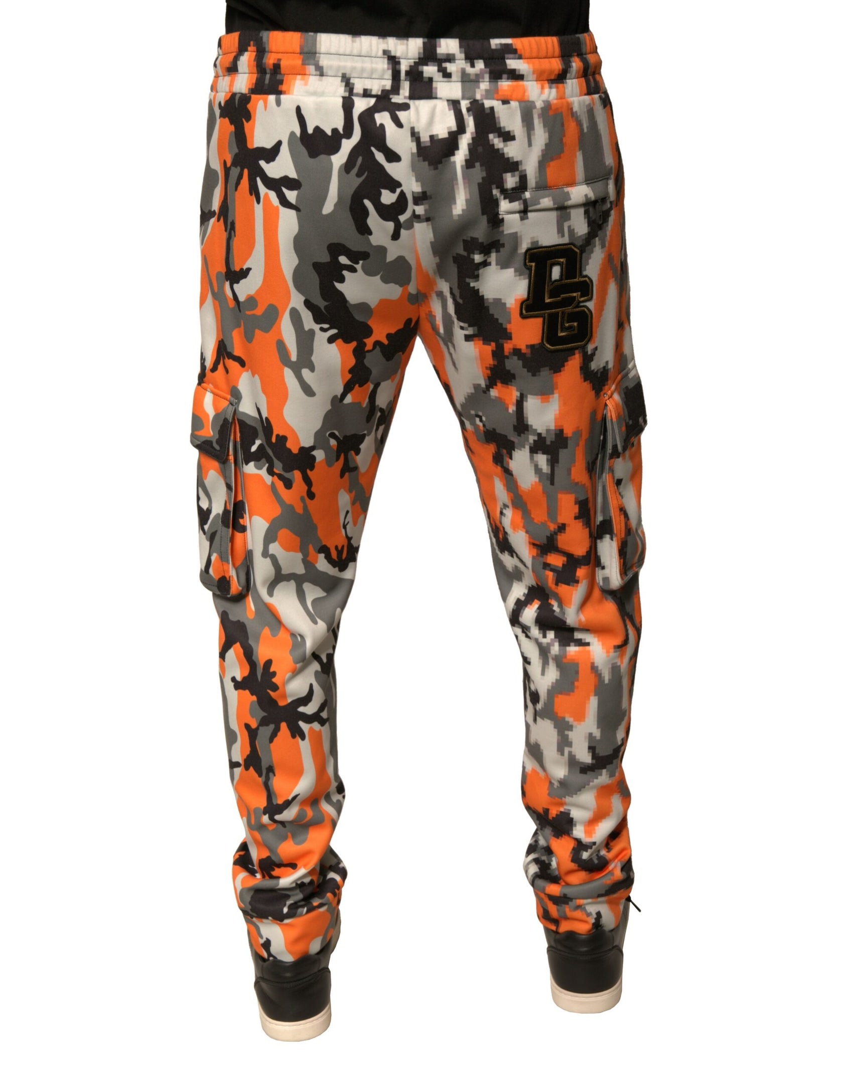 Mehrfarbige Cargo-Jogginghose mit Camouflage-Muster