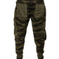 Grüne Jogger-Cargohose aus Baumwolle