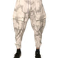 Weiße Cargo-Jogginghose mit Camouflage-Muster