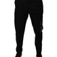 Schwarze Cargohose aus Baumwolle für Herren