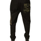 Schwarze Cargohose aus Baumwolle für Herren