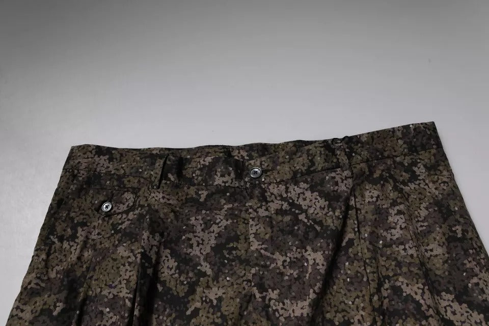 Mehrfarbige Camouflage-Anzughose für Herren