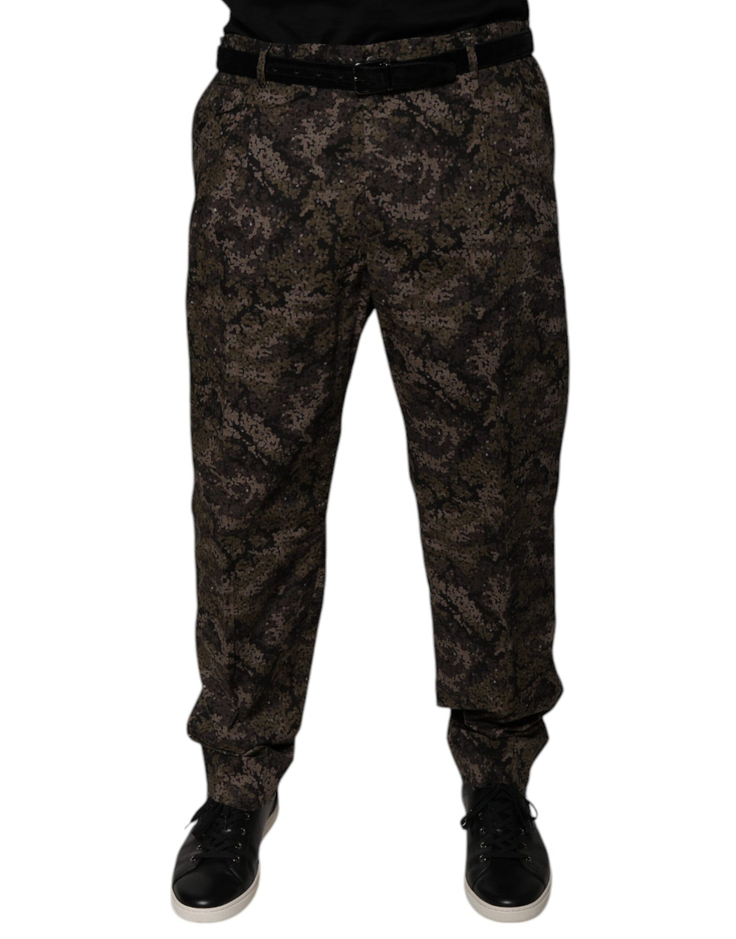 Mehrfarbige Camouflage-Anzughose für Herren