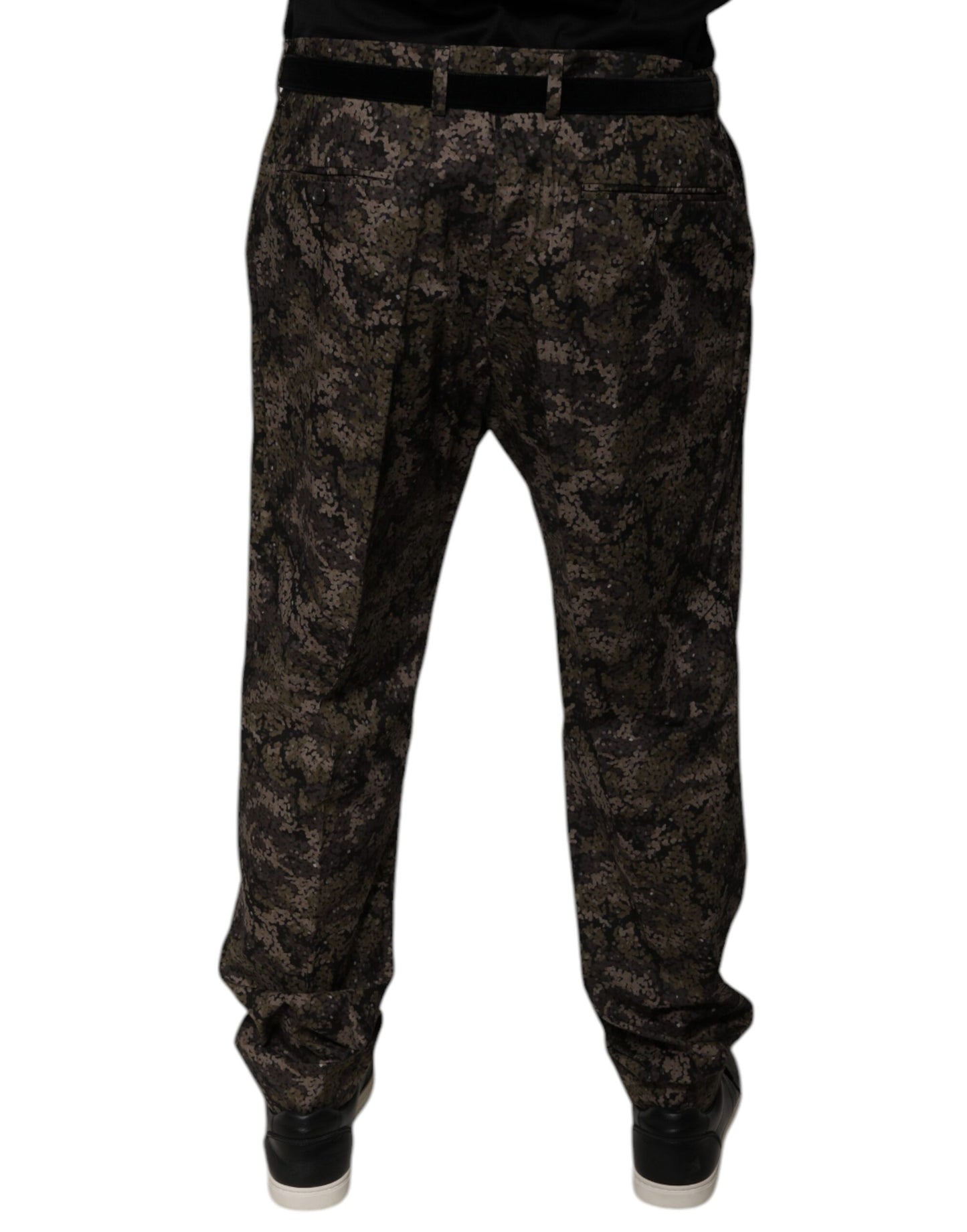 Mehrfarbige Camouflage-Anzughose für Herren