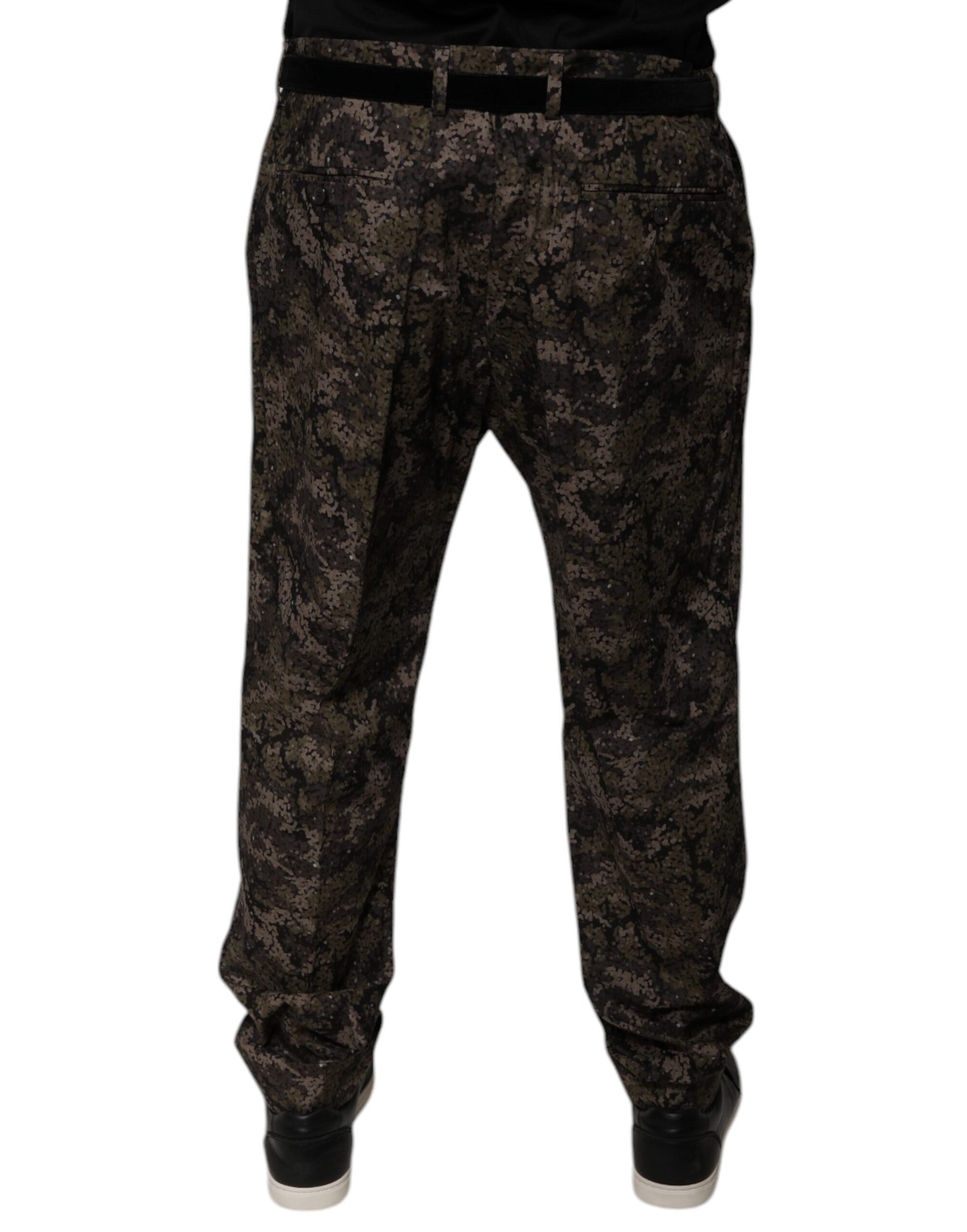 Mehrfarbige Camouflage-Anzughose für Herren