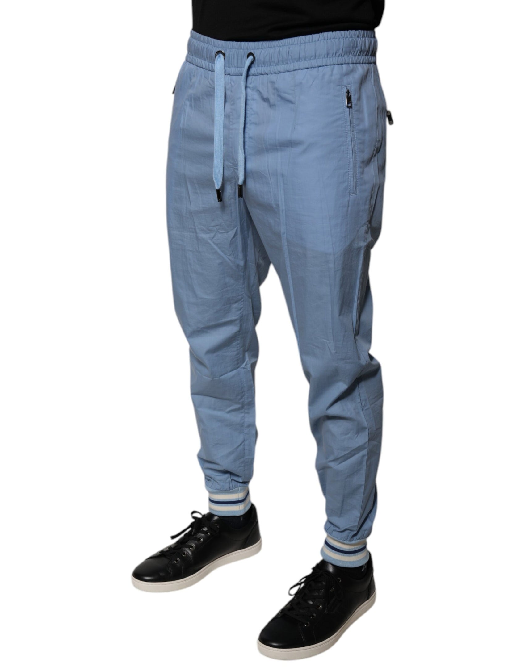 Blaue Jogginghose aus Baumwolle