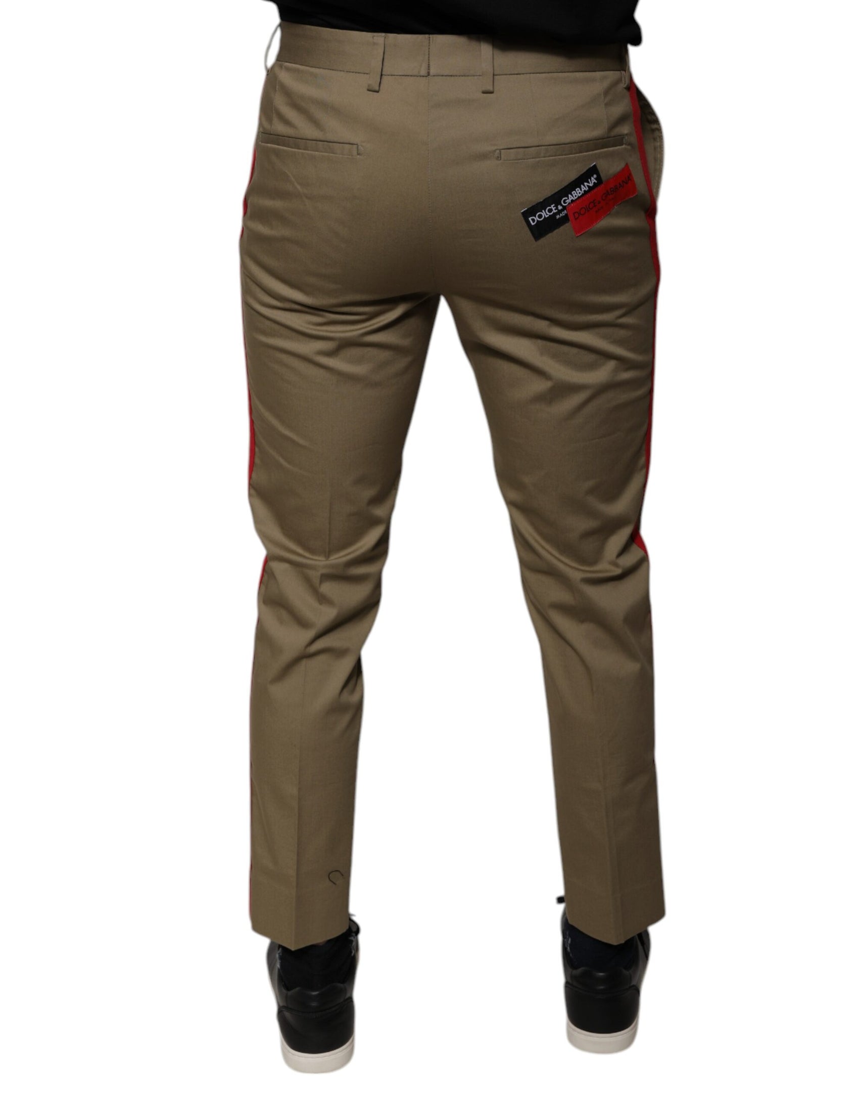 Braune Logo-Hose für Herren mit konischer Passform