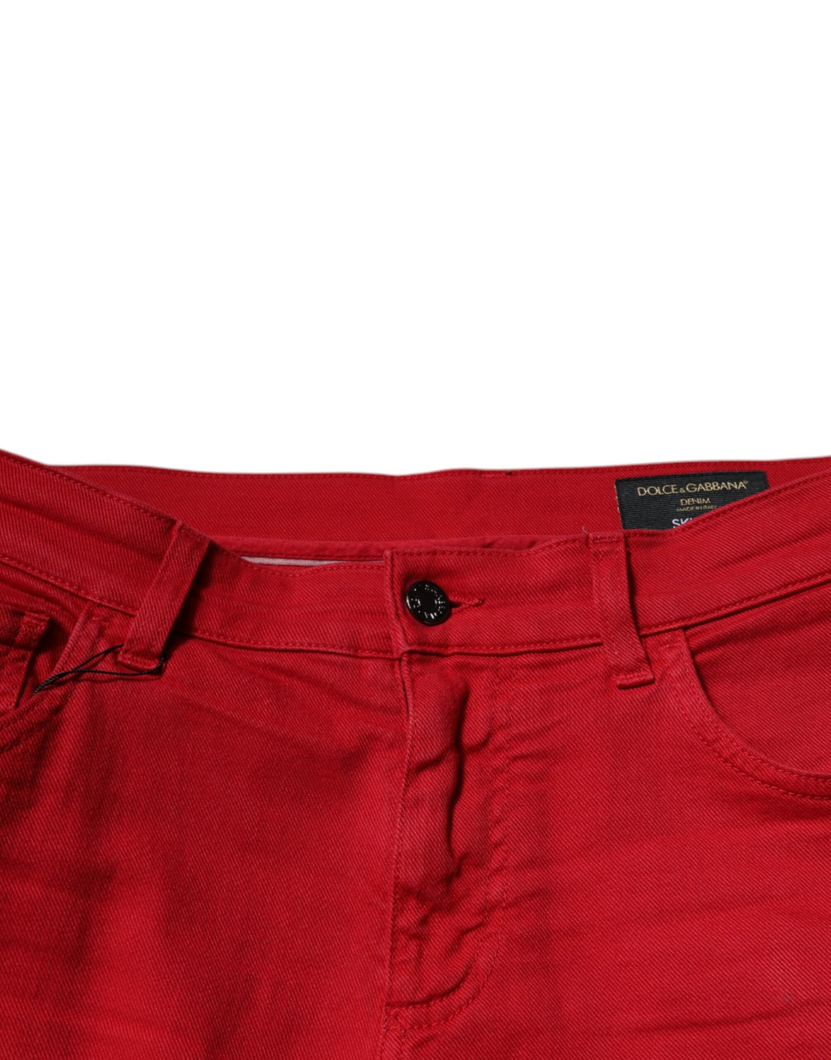 Skinny-Jeans aus Baumwolle mit Logo von Red Crown