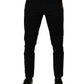 Black Crown – Enge Jeans aus Denim mit weißem Futter