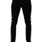 Black Crown – Enge Jeans aus Denim mit weißem Futter
