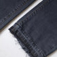 Dunkelgraue Skinny-Jeans aus Baumwolle