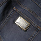 Dunkelgraue Skinny-Jeans aus Baumwolle