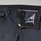 Dunkelgraue Skinny-Jeans aus Baumwolle