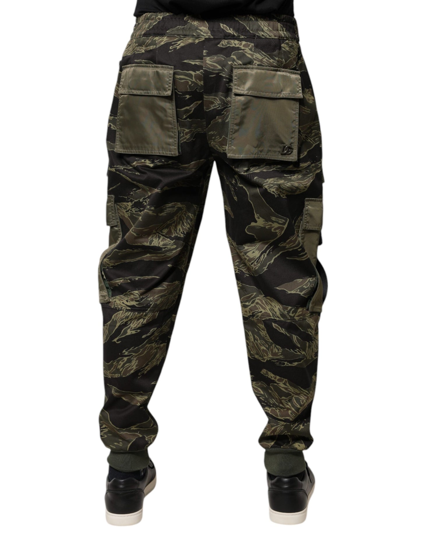 Grüne Jogger-Cargohose aus Baumwolle