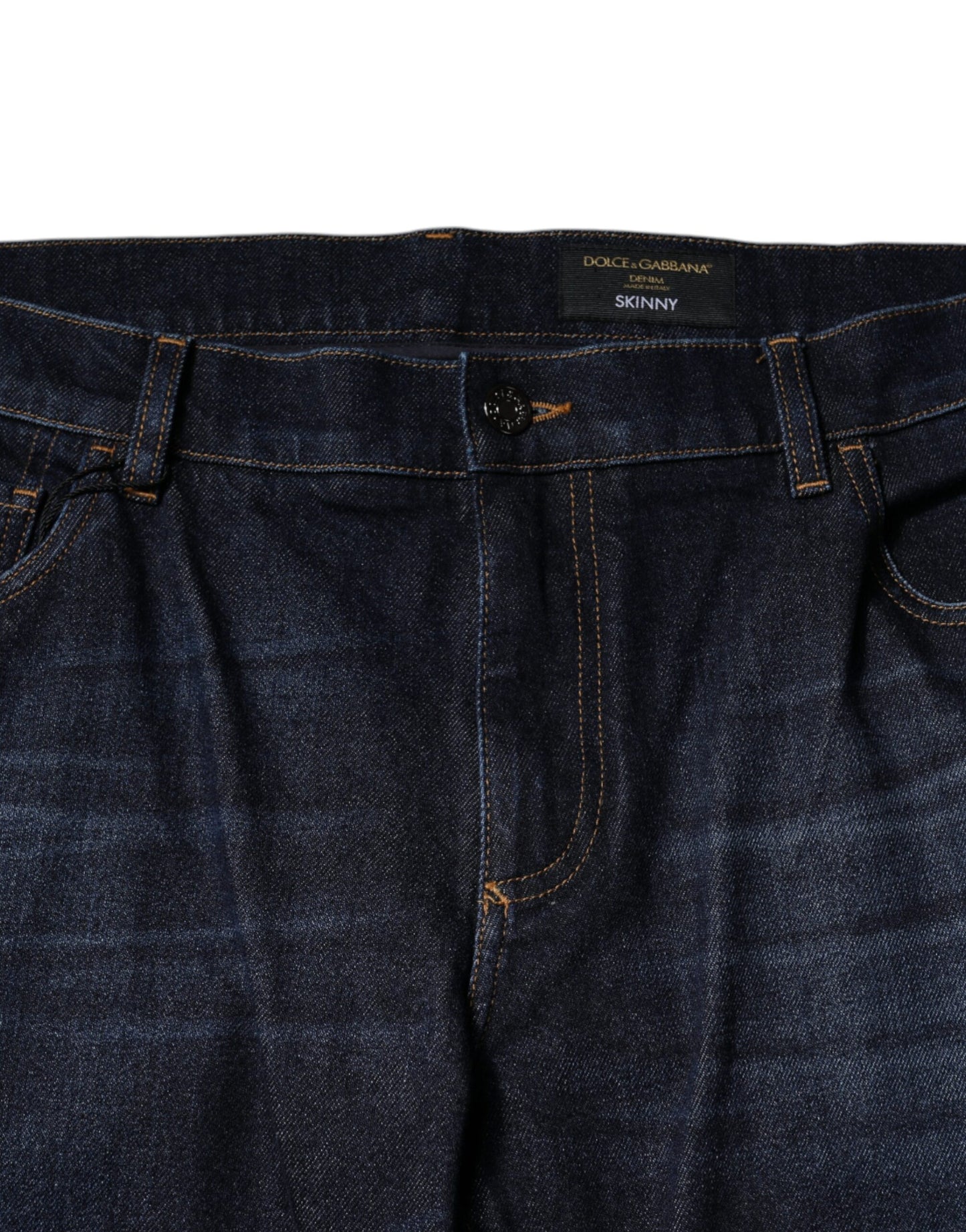 Dunkelblaue Skinny-Jeans aus Baumwolle