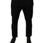 Schwarze Skinny-Jeans aus Baumwollstretch mit Logo