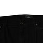Schwarze Skinny-Jeans aus Baumwollstretch mit Logo