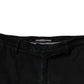 Schwarze HOUSTON Herren Cropped Denim Jeans