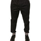 Schwarze Jogginghose aus Baumwollstretch