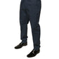 Dunkelblaue Skinny-Hose aus Baumwollstretch für Herren