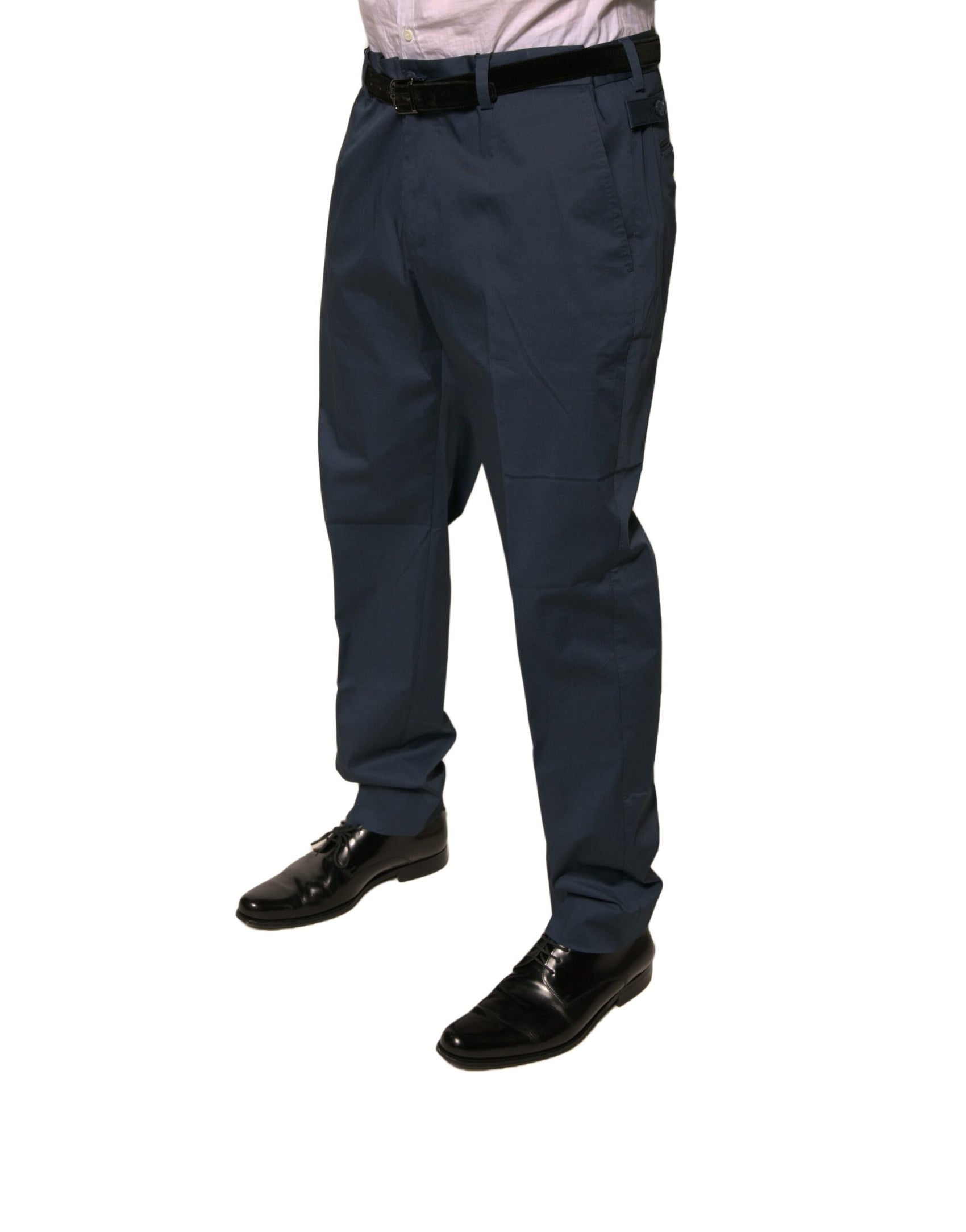 Dunkelblaue Skinny-Hose aus Baumwollstretch für Herren