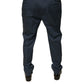 Dunkelblaue Skinny-Hose aus Baumwollstretch für Herren