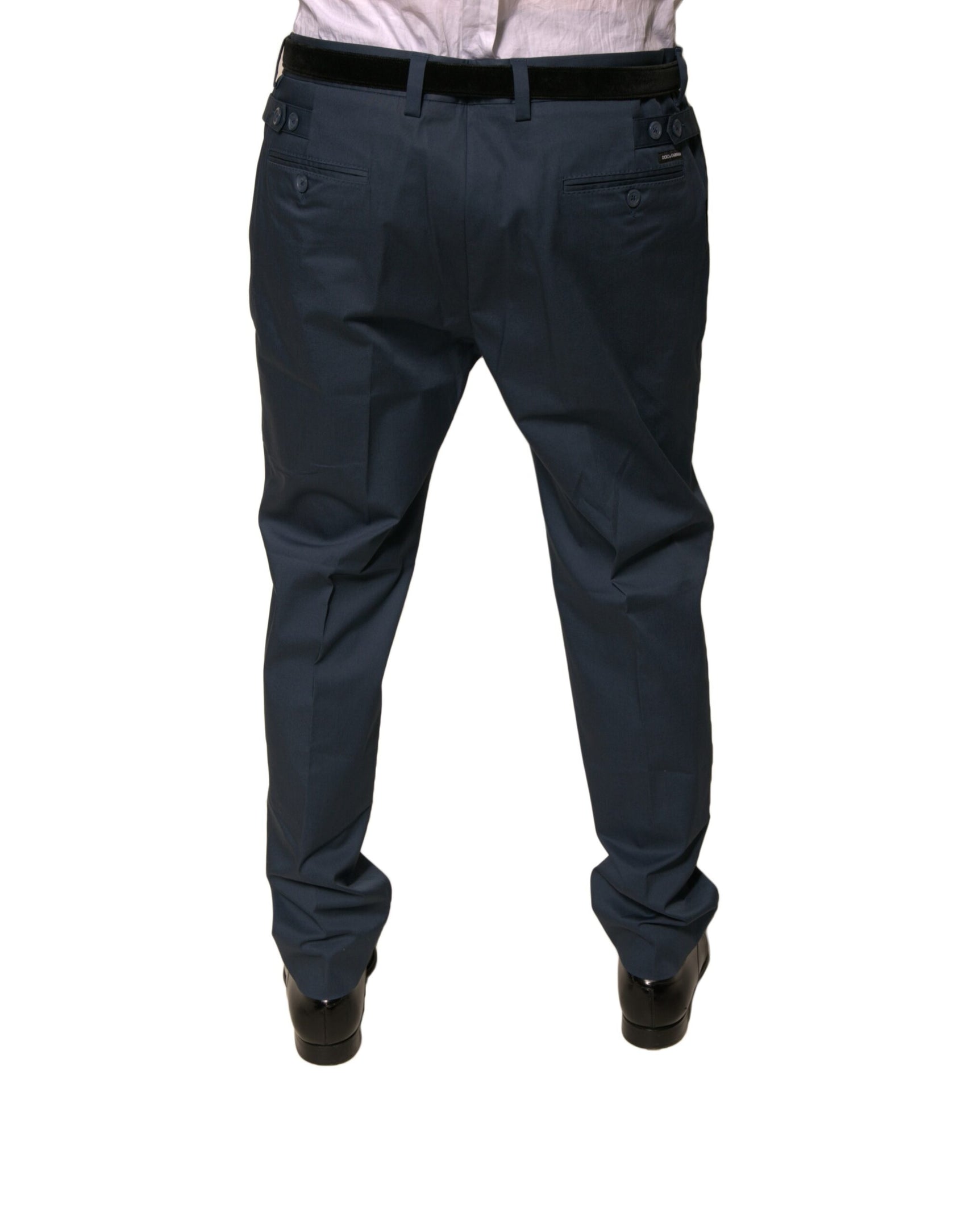 Dunkelblaue Skinny-Hose aus Baumwollstretch für Herren