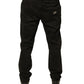 Schwarze Skinny-Jeans aus Baumwolle mit Rissen und Logo