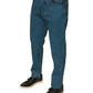 Blaue Skinny-Jeans aus Baumwollstretch mit Logo