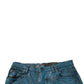 Blaue Skinny-Jeans aus Baumwollstretch mit Logo