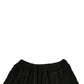 Schwarze Skinny-Hose aus Wollstrick