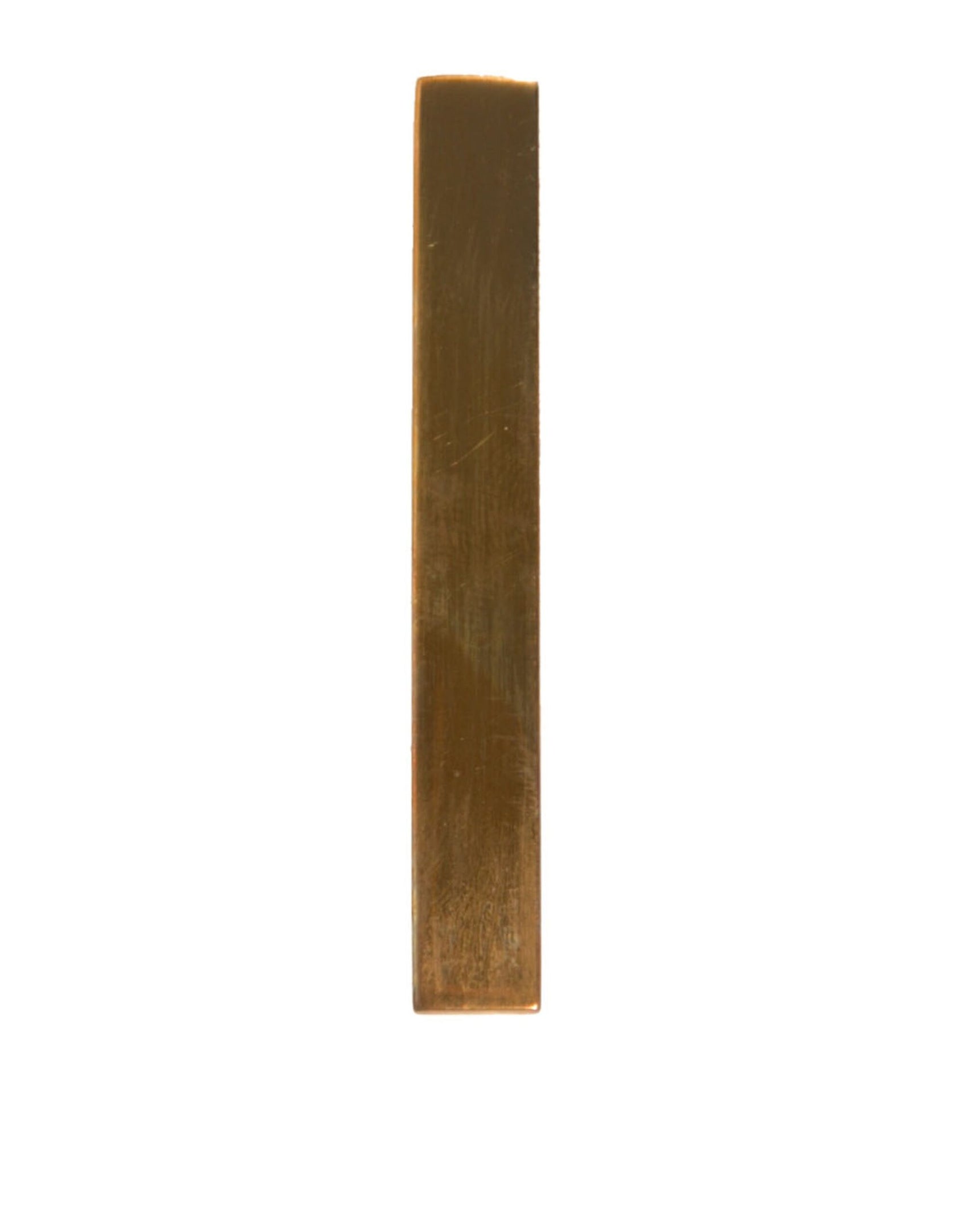 Fermacravatta con logo in ottone color oro