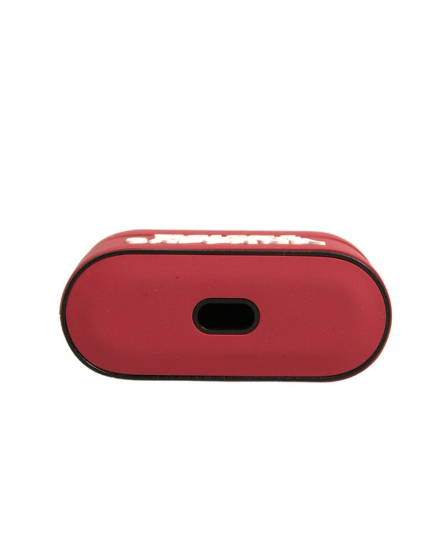 Porta placca con logo in rilievo in PVC rosso per Airpods