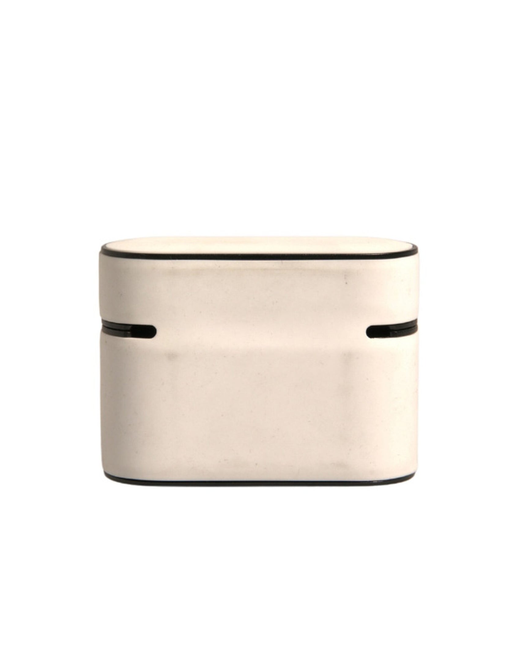 Porta placca con logo in rilievo in PVC bianco per Airpods