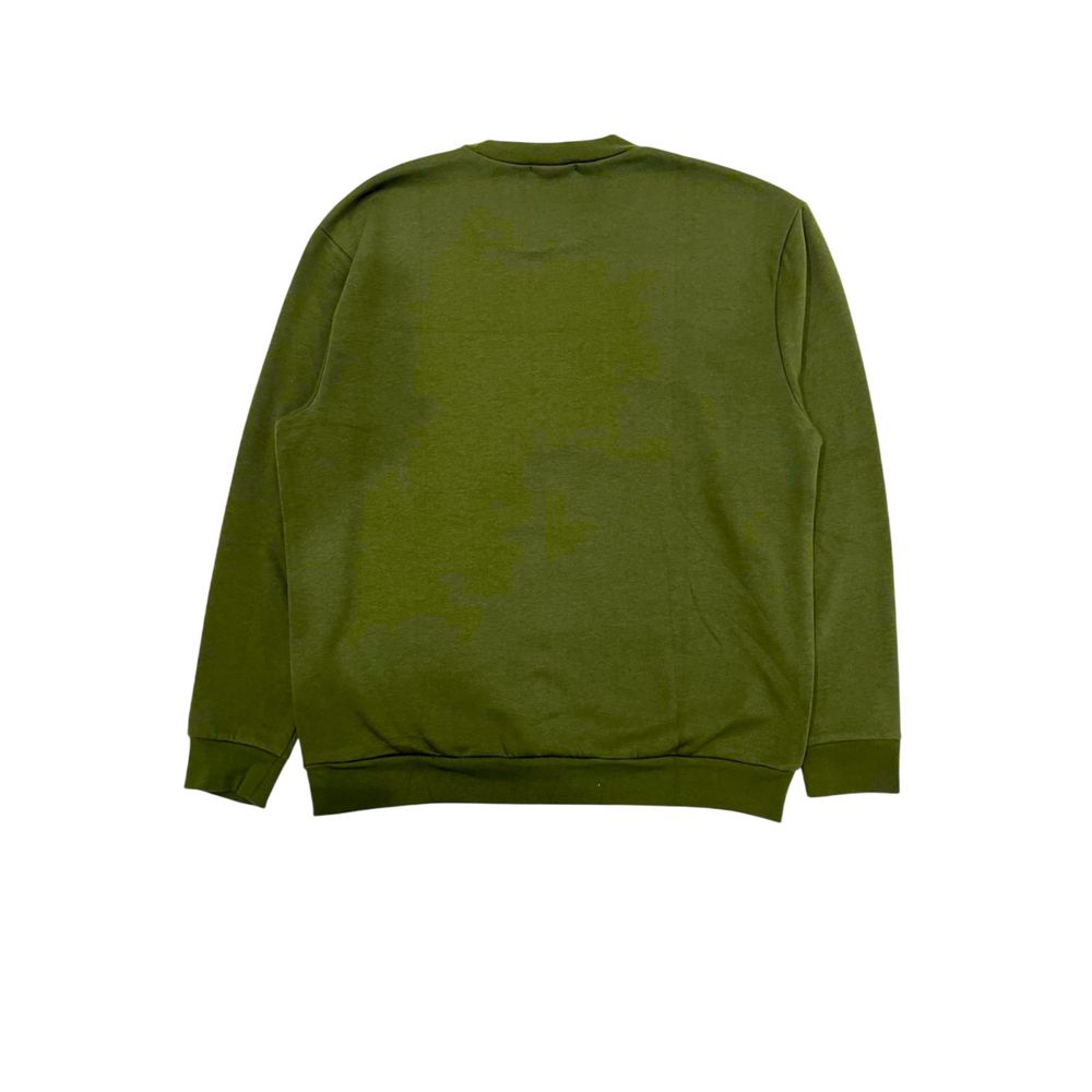 Grüner Polyester Herrenpullover