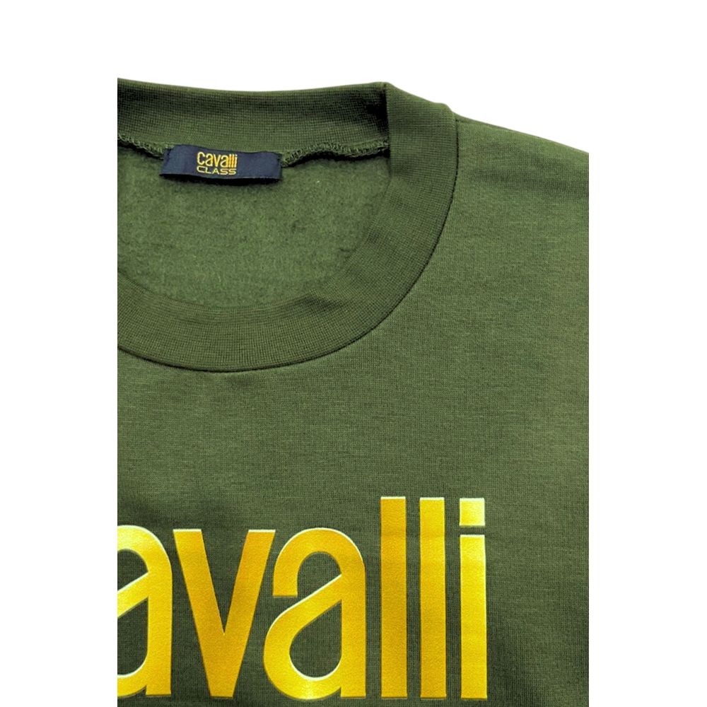 Grüner Polyester Herrenpullover