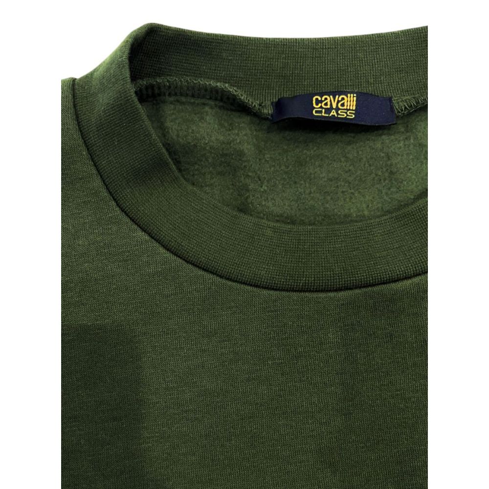 Grüner Polyester Herrenpullover